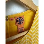 Tory Burch  Meryl Sheath Sleeveless Dress in Yellow Sz. 10 Photo 3