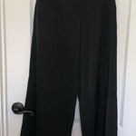 Commense Women's Oversized Satin Wide Leg Dress Pants Regular Fit Black‎ XS NWT Black Photo 0
