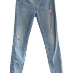 SNEAK PEEK Women’s (Juniors) High Rise Distressed Jeans Size 5 Blue Photo 0