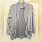 Tommy Bahama  Sea Glass Women’s Open Cardigan Navy Blue with Pockets sz Medium Photo 4