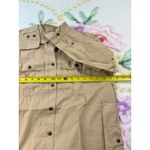 J.Crew  Tan Utility Button Front Shirt Long Sleeve 100% Cotton Size 4 Photo 2