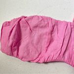 SheIn Pink Cotton/Linen Blend Halter Bandeau Crop Top Photo 2