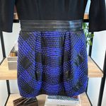 Milly Wool Blend & Lamb Leather Ponte Jacquard Dress w/Pockets, 6 Photo 2