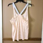 Nike Dri Fit Elastika Jacquard Training Tank Top Peach Pink Grey Large Photo 3