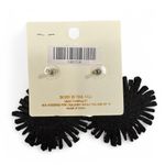 Bohemian Multicolor Beaded Evil Eye Drop Earrings, Statement Oversized Chic Black Photo 2