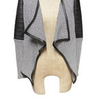 Generation Love Aston Bonded Faux-Leather Boucle Cardigan Blazer Size S Photo 3