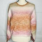 No Comment  NY LA Sweater Women’s M Oversized Ombre Cable Knit Pinks Corals Photo 0