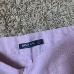 Nasty Gal Pink Plaid Pants Photo 3