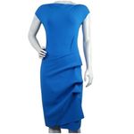 Chiara Boni La Petite Cobalt Gathered Cowl Neck Dress cocktail party Size 48 Blue Photo 1