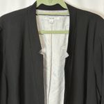 Kensie  Blazer Jacket Womens Plus 3X Black Open Front Career 3/4 Sleeve Stretch Photo 1