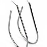 Paparazzi City Curves Black Earrings (293) Photo 1