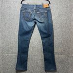 True Religion  Bootcut Jeans Dark Wash Distressed Denim USA Made Size‎ 29 Altered Photo 7