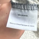 Tory Burch 100% Silk Myrtle Fitted Ruched Dress Black Purple Size Medium Photo 7