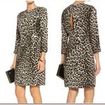 Rag and Bone  Silk Leopard Long Sleeve Wrap Dress Size 6 Animal Print Mobwife Glam Photo 2
