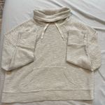 Aerie Women's Textured Beige Hoodie Photo 4