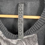 Cora Groppo Womens Top Black Metallic Sheer Short Sleeve Edgy Designer Size S/M? Photo 2