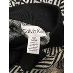 Calvin Klein Size Medium Black, white, tan Diamond Print Pullover Sweater Photo 1