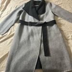 White House | Black Market wool blend grey belted coat size small Photo 0