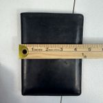 Genuine Leather Passport Holder Black Bifold Wallet Card ID Travel Wallet Photo 7