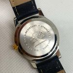 Sweda women quartz analog watch 30mm silver gold tone round case running Photo 5