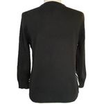 Lauren Ralph Lauren Silk Cashmere Cardigan Sweater Black White Floral Medium Photo 1