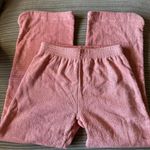 NWT Toca terry cloth peach pants medium lounge Orange Photo 3