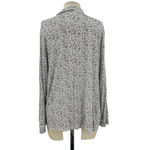 Eberjay Eberjey Gisele Long Sleeve Pajama Top Ivory Brown‎ Spotted Print Size Medium Photo 5