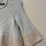 Anthropologie  Knitted & Knotted blue and gray wool blend and lace sweater small Photo 10