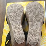 Yellow Box Black Wedge Sandals Photo 3