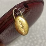 Cartier Elegant Burgundy Leather Coin Pouch Photo 2