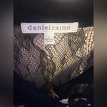 Daniel Rainn Top  sleeveless black/flowery/ lace blouse S Button Down Floral Photo 3