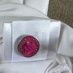 Magnolia Lane Tech 50+ UPF White Medium Polo w/Pink Trim Photo 6