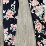 BDG Black Pink Floral Leggings Photo 4