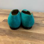St. John  Teal Suede Ballet Flats Shoes Vintage Photo 4
