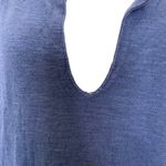 Cut Loose Linen Blend Tiered Short Sleeve Dress Lagenlook Blue size Medium Photo 2