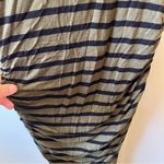 ALC Frank A.L.C Women’s Green Short Sleeve Ruched Bodycon‎ Midi Striped Dress Size Small Photo 12