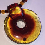 Genuine Amber Beads Boho Pendant Vintage Beaded Boho Necklace Photo 1