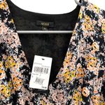 Revolve AFRM Nordstrom v neck black yellow orange floral midi hazel smocked dress Photo 8