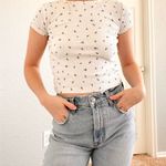 ZARA Floral Baby Tee Photo 0