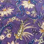 J. Jill Linen Sleeveless Floral Dress w Pockets Purple Medium LARGE Photo 5