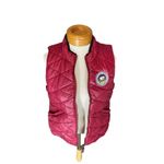 Ivory Ella  maroon burgundy puffer vest size Medium Photo 9