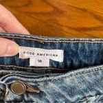 Good American NEW NWT Plus Size Bombshell Shadow Pocket Jean Shorts Button Fly Photo 5