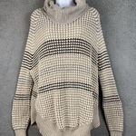Krimson Klover Sweater Women Large Beige Cowl Neck Tunic Knit Country Y2K Boho Tan Size undefined Photo 0