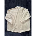 H&M Divided H & M Over Sized Button Down Shirt Jacket Women's Beige Size XL NWT Photo 5