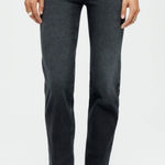 RE/DONE  Comfort Stretch Washed Black High Rise Stove Pipe Raw Hem Jeans Size 29 Photo 0