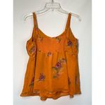 Torrid  Women's Babydoll Chiffon Cami Floral Tank Top Orange Size 1X Photo 6