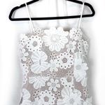 Elliatt White Floral Lace Mini Spaghetti Strap Strapless Dress Bridal Sz Small Photo 2