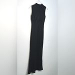 La Perla Black Maxi Mohair Wool Blend Sleeveless Sheath Dress Size 42 Photo 2