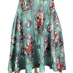 Disney The Little Mermaid Teal Ariel Print Open Back Skater Dress Photo 3