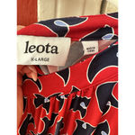 Leota Women’s Midi Sleeveless Blue/Red Aria Dress SZ XL Photo 10